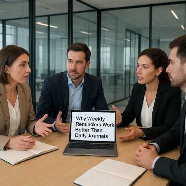 Why Weekly Reminders Work Better Than Daily Journals for Busy Professionals